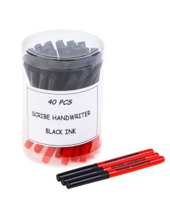 Nylon Tipped Hand Writing Pens Pack of 40 [48696]