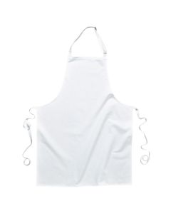 Polycotton Bib Apron (White) [7031]