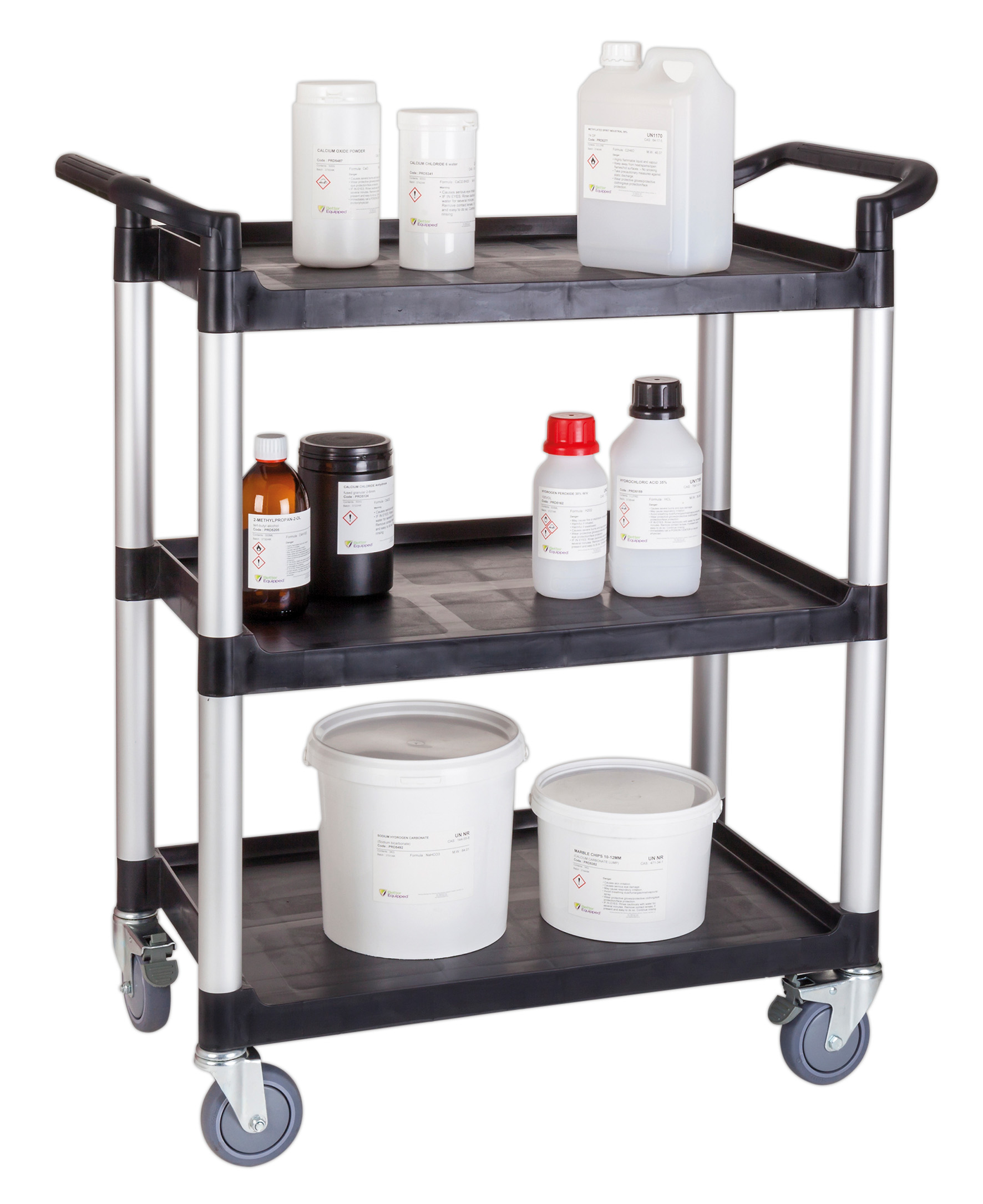 Trolley Laboratory Large 3 Tier Pack of 2: Multibuy Discount Offer x 2 Units