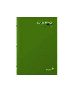 Silvine Laboratory Book A4 Green 75gsm 80 Pages 1, 5, 10mm  [3019]