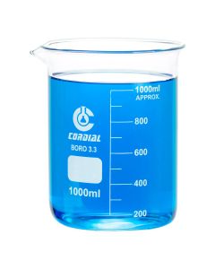 Beaker 3.3. Borosilicate Glass 1000ml [0119]