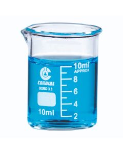 Beaker 3.3. Borosilicate Glass 10ml [0121]