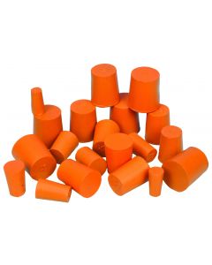 Rubber Stoppers/Rubber Bungs Solid Pk 10 Bottom 19mm [1156]