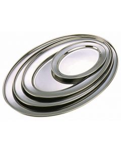 Stainless Steel Oval Flat 10" [777042]