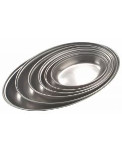 Stainless Steel Oval Vegetable Dish 10" [777043]
