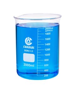 Beaker 3.3. Borosilicate Glass 2000ml [0120]