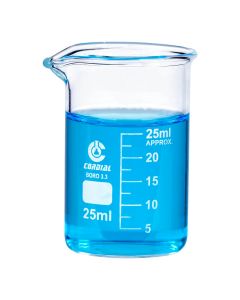 Beaker 3.3. Borosilicate Glass 25ml [0122]
