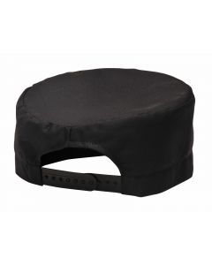 Chef's Hat/Skull Cap Black [7022]