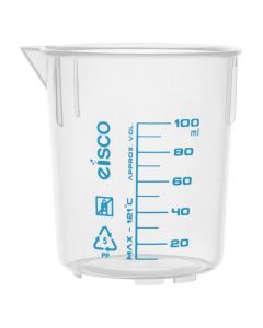 Stackable Plastic Beaker, Easy Read 100ml [3140]