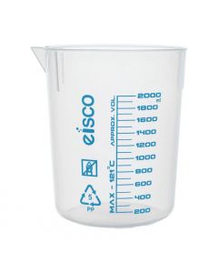 Stackable Plastic Beaker, Easy Read 2000ml [3144]