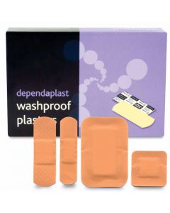 Washproof Plasters Box of 100 Assorted [4028]