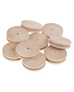 Wooden Pulleys Pack of 10 40mm [4293]