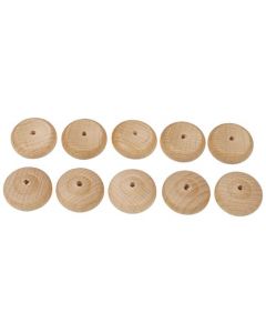 Turned Wooden Wheels Pack of 10 40mm dia. [4317]