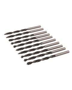 Lip & Spur Drill Bits Pack of 10 4mm [44954]