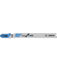 Bosch Jigsaw Blade Pack of 5 T118B Metal Cutting [45058]