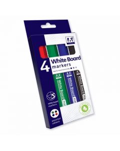 Dry Wipe Markers Assorted Colours Pack of 4 [45480]