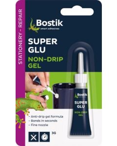Bostik Super Glu Gel Pack of 10 3G Tube [94776]