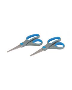 Scissors with Soft Grip Handles 130mm Pack of 2 [48498]