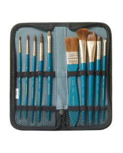 Simply Watercolour Brushes in Zipped Case - Pack of 6 x 10 Brushes [948507]