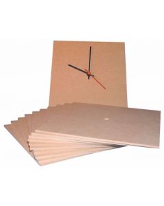 MDF Clock Face - Pack of 10 Square [4885]