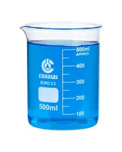 Beakers 3.3. Borosilicate Glass 500ml Pk of 10 [9128]