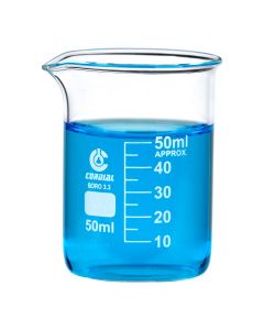 Beakers 3.3. Borosilicate Glass 50ml Pk of 10 [9123]