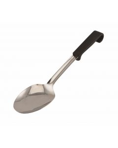 Genware Plastic Handle Spoon Plain Black [777597]