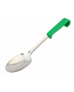 Genware Plastic Handle Spoon Plain Green [777598]