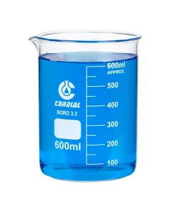 Beakers 3.3. Borosilicate Glass 600ml Pk of 10 [9118]
