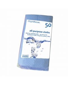 All-Purpose Cloth 60 x 30cm Blue (50 Pieces) [777653]
