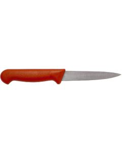 Genware 4" Vegetable Knife Red [778239]