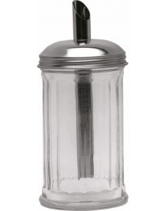 Sugar Pourer Clear Glass Base S.Steel Tube Top [778193]