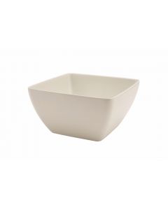White Melamine Curved Square Bowl 19cm [778344]