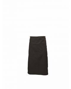 Black Long Apron with Split Pocket 90cm Long [778378]