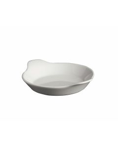 Genware Round Eared Dish Pack of 12 13cm White [778697]