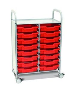 Gratnells Science Trolley Double + 16 Shallow Trays [2718]