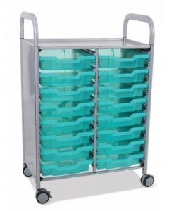 Gratnells Callero Shield Double Trolley 16 Shallow [80500]