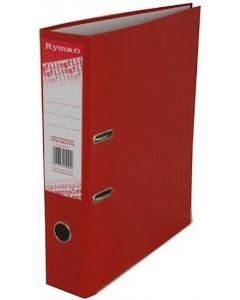 Colour Lever Arch Files Foolscap Pack of 10 Red [3041]