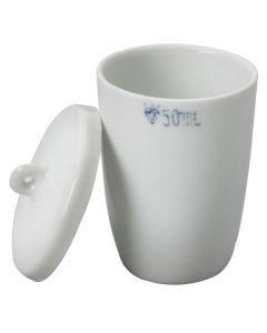 Crucibles Porcelain Tall Form with Lid 25ml Pack of 10 [9180]
