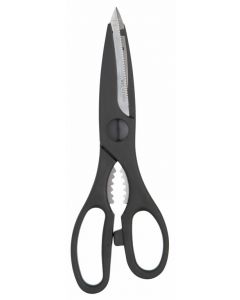 Scissors Black 21cm with Nut Cracker [7860]