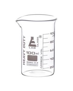 Labglass Beaker Heavy Duty 3.3. Boro. Glass 100ml [80057]