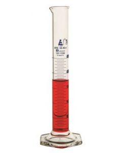 Labglass Measuring Cylinder 5ml Class-B, Hex. Base [2621]