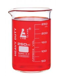 Labglass Beaker Heavy Duty Boro. Glass 250ml Pk of 12  [980058]