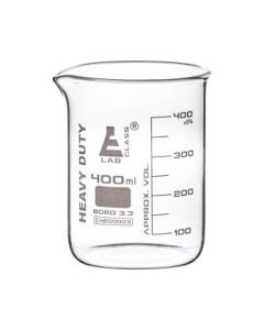 Labglass Beaker Heavy Duty 3.3. Boro. Glass 400ml [80059]