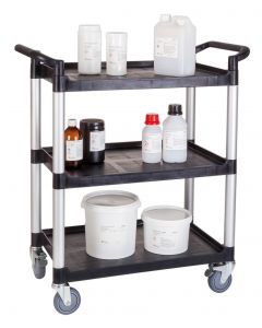 Trolleys, Laboratory, Large 3 Tier Pack of 2 [Prd 991372]