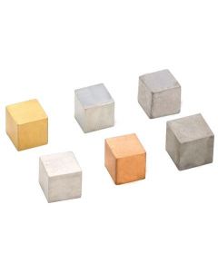 DISCONTINUED Metal Cubes Misc. Set of 6 20mm Sides Pack of 2 Sets [91313]