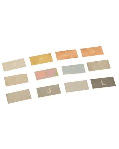 Metal Testing Strips Set of 12 50 x 25mm [0474]