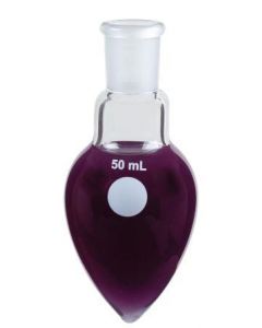 A PLUS Jointed Pear Shaped Flask 50ml 14/23 Pk of 2 [93318]