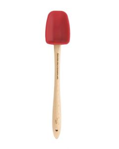 Spoon - Silicone Large with Wooden Handle [77048]