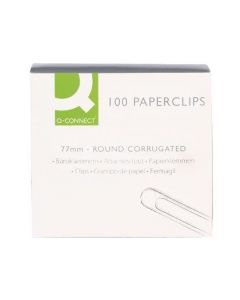 Q Connect Paperclips Pack of 100 77mm Wavy [3052]